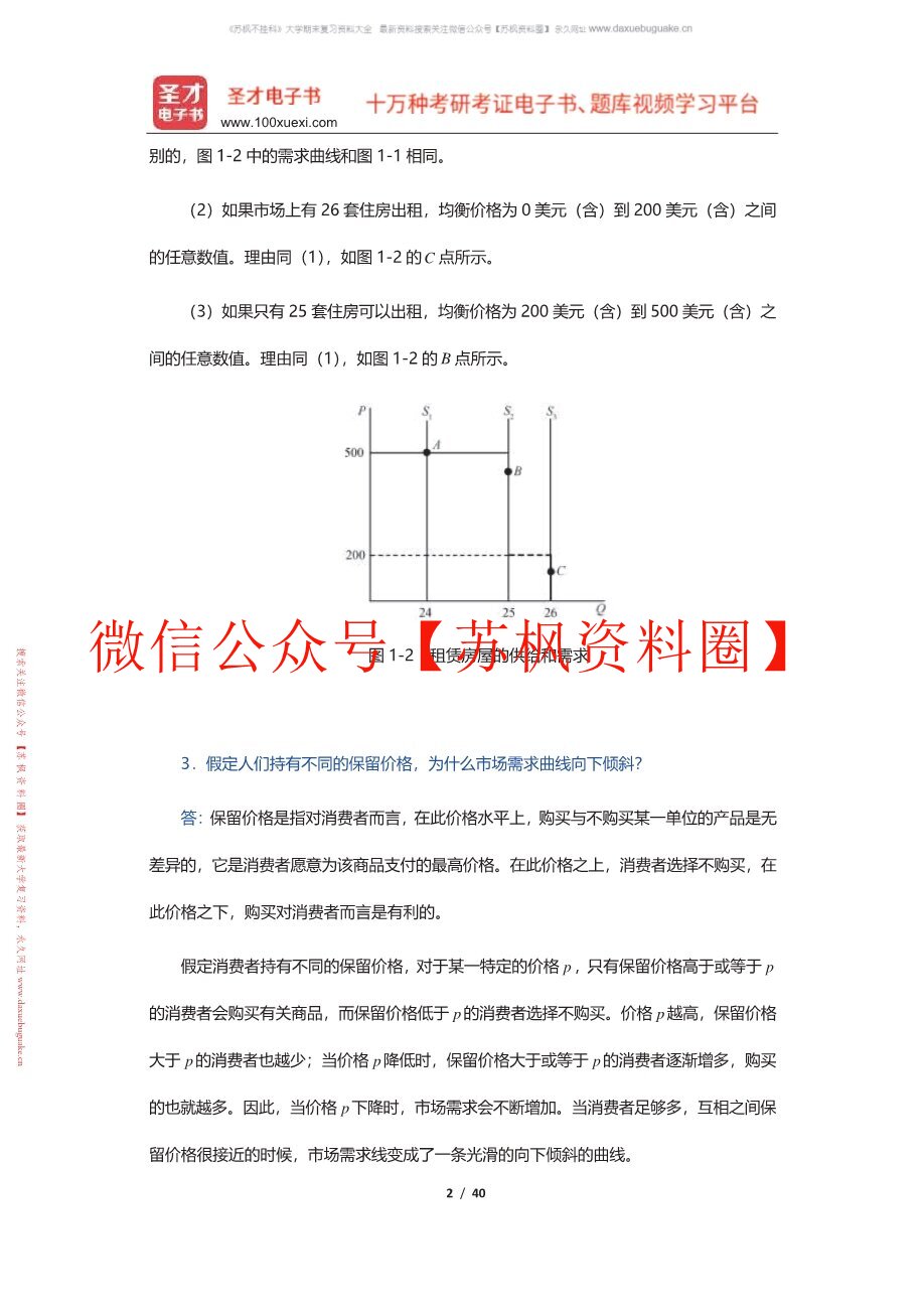 微观经济学现代观点